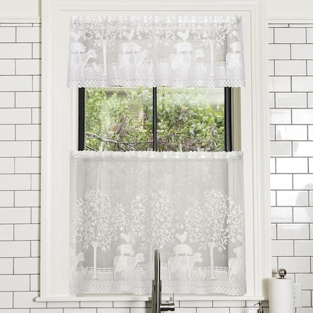 Heritage Lace 60 x 24 in. Farmhouse Tier, White 6390W-6024
